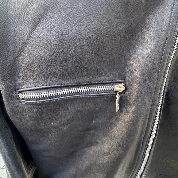 Vintage Wilsons Leather Black Motorcycle Jacket - Picture 6 of 6
